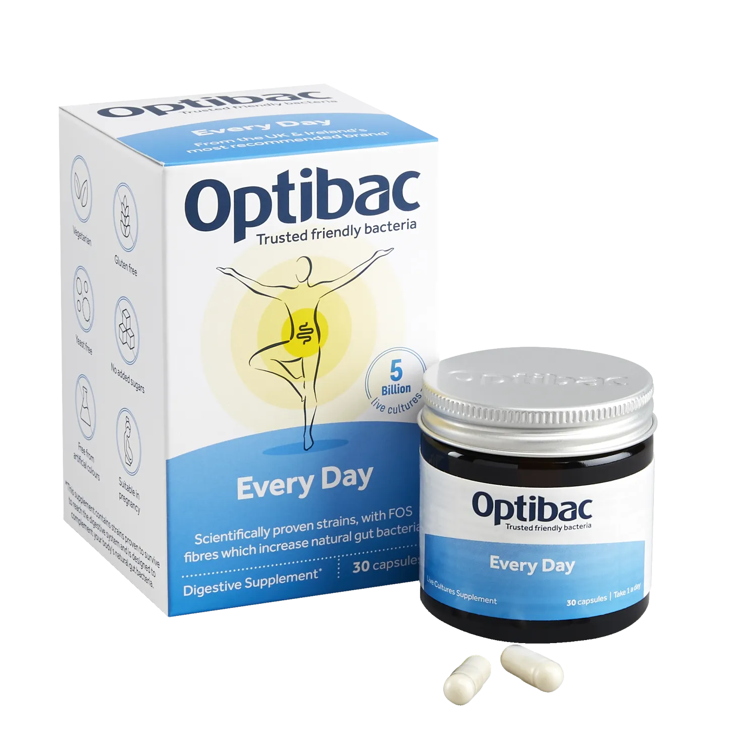 Every Day_PETROS OptiBac Για Κάθε Ημέρα με Προβιοτικά και Πρεβιοτικά 30 κάψουλες - Image 1
