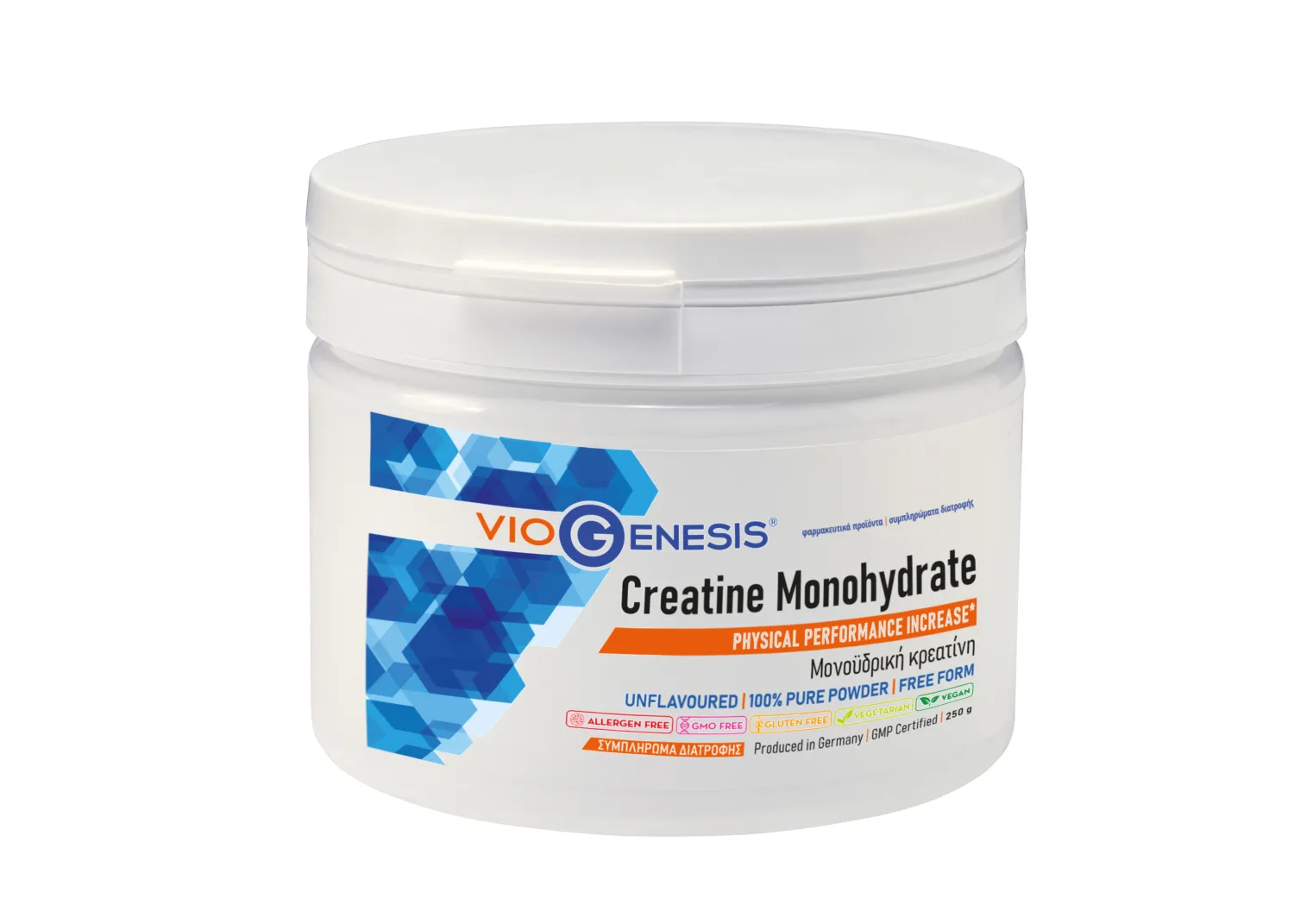 VioGenesis Creatine Monohydrate_PETROS VioGenesis Creatine Monohydrate 250 g - Image 1